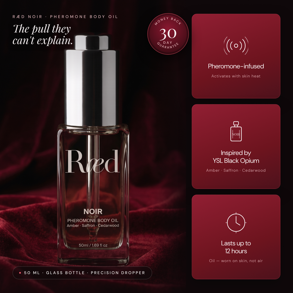 Ræd Noir — Hero — pheromone body oil, 30-day money-back guarantee