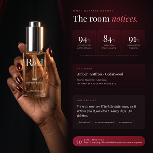 What wearers report — Ræd 540 stats, scent notes and 30-day guarantee
