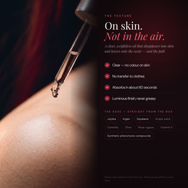 Ræd Good Girl — On skin, not in the air — clear weightless oil, ingredients